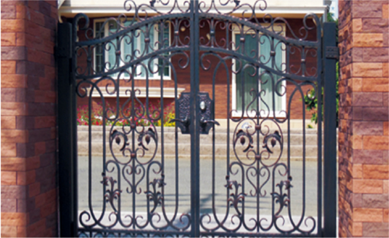 Double swing gates