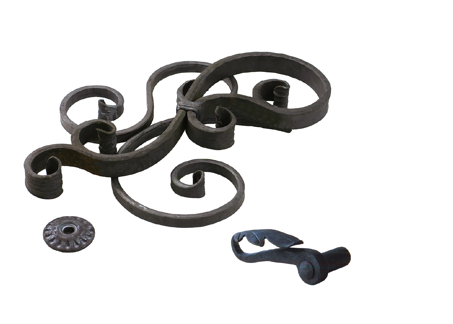 The delicate curves of the wrought iron speak of the artisan's exquisite craftsmanship